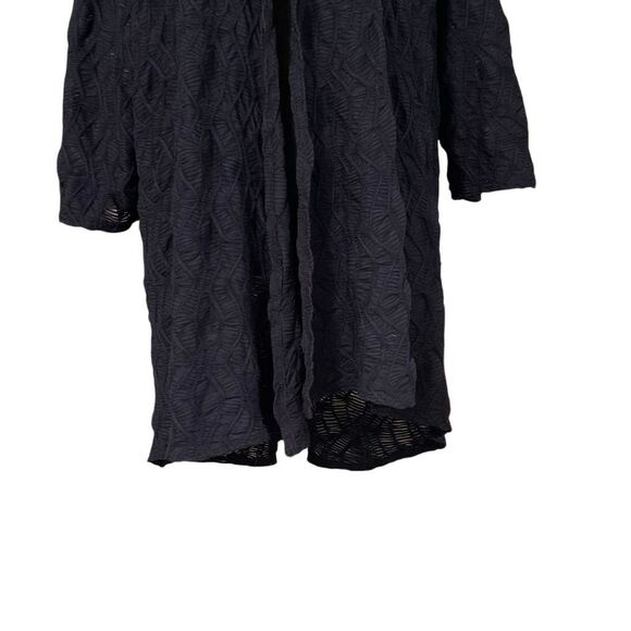 Chicos Travelers Collection Textured Sheer Cardigan - Picture 3 of 9